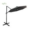 Solar LED 360-Degree Rotation Cantilever Patio Umbrella - 11U01K