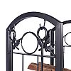 Iron Firewood Storage Rack with Fireplace Tools - 12H01F