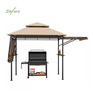 Outdoor Barbecue Kiosk with Additional Shadows
