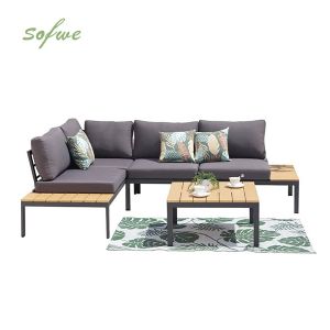 Luxury Aluminum Courtyard Furniture Set Sofa