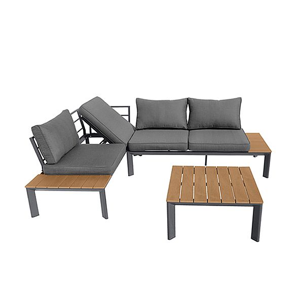 Luxury Aluminum Courtyard Furniture Set Sofa - 11C01D