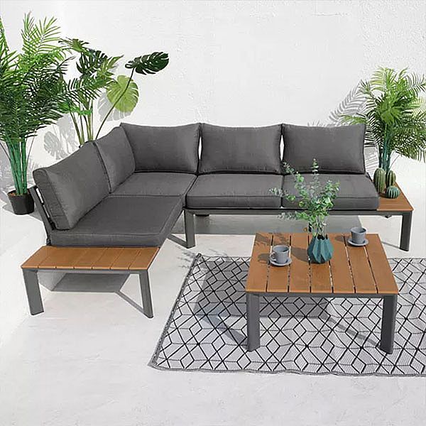 Luxury Aluminum Courtyard Furniture Set Sofa - 11C01D