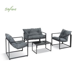 Cast Iron Aluminum Outdoor Courtyard Furniture Set