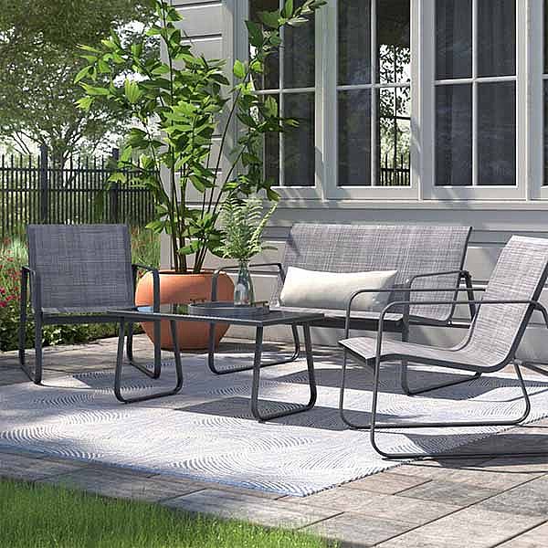Modern Metal Luxury Courtyard Furniture - 11C01P