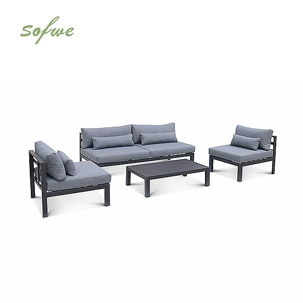 Luxury Aluminum Furniture Set with Cushion - 11C01Q