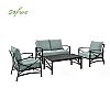 Metal Aluminum 4-piece Conversation Set - 11C01S
