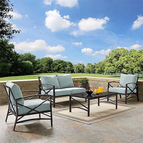 Metal Aluminum 4-piece Conversation Set - 11C01S