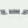 Modern Aluminum Sofa Set with Cushion - 11C01V