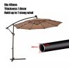 Solar-powered LED Outdoor Offset Hanging Umbrella Wholesale - 11U01W