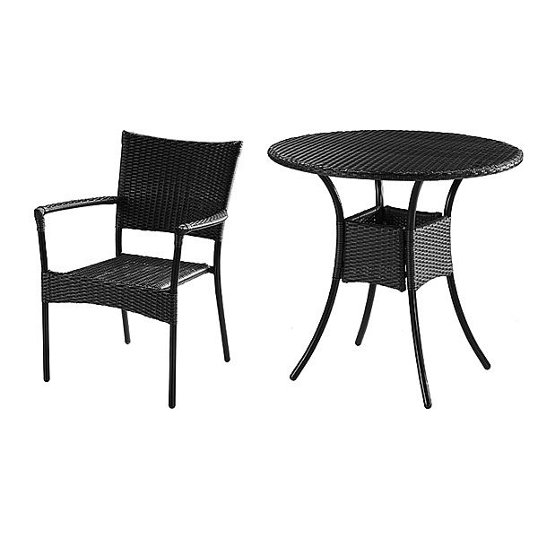 3 Pcs Wicker Rattan Bistro Set - 10B01J