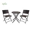 3 Pcs Wicker Rattan Folding Bistro Set - 10B01M