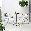 3 Pcs Aluminum Bistro Set - 10B01T