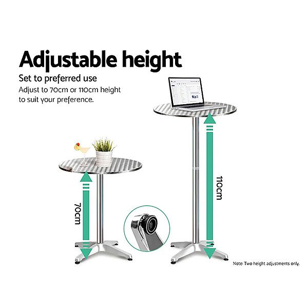 3 Pcs Aluminum Outdoor Bar Set - 10B01U