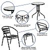 Metal Frame Patio Furniture Set Bistro Set - 10B01Y