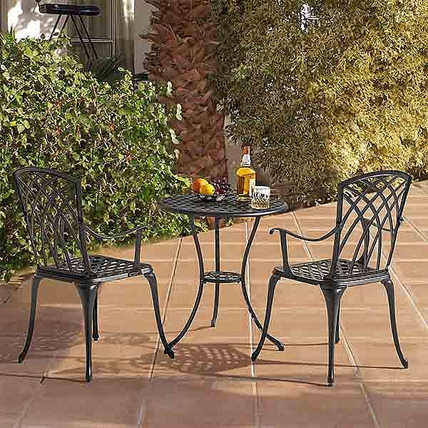 Modern Cast Aluminum Garden Furniture Bistro Set - 10B02D