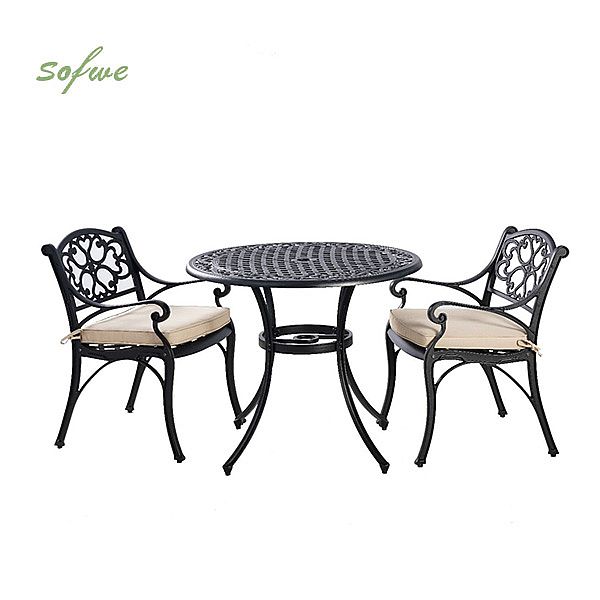 3 Pcs Cast Aluminium Patio Bistro Set - 10B02F