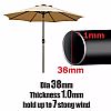 Outdoor Parasol Patio Umbrellas Wholesale - 12U01B