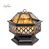 24 Inch Hex Shaped Patio Fire Pit Wholesale - 10H01K