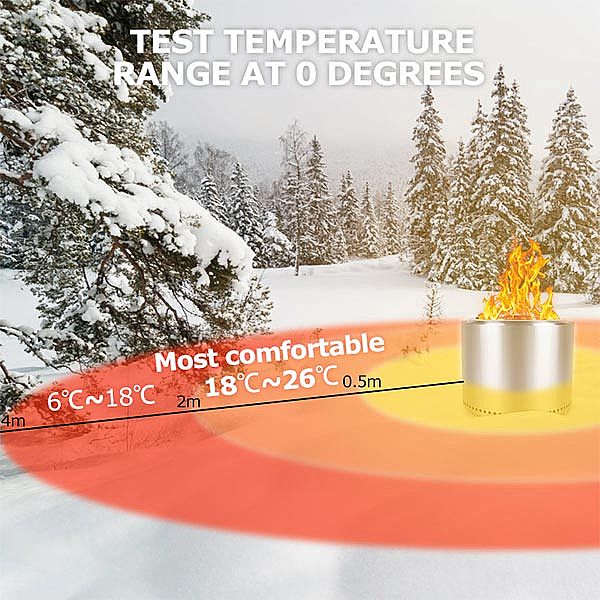 Garden Portable Fire Pit For Patio Camp - 10H02A