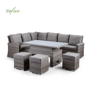 Willow Rattan Furniture Garden Sofa Set