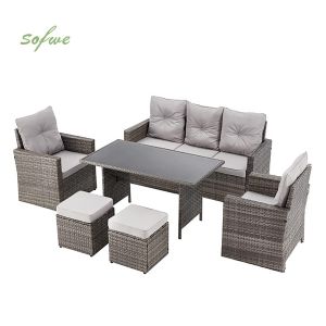 PE Rattan Furniture Outdoor Garden Combination Sofa Set