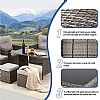 PE Rattan Furniture Outdoor Garden Combination Sofa Set - 10C01E