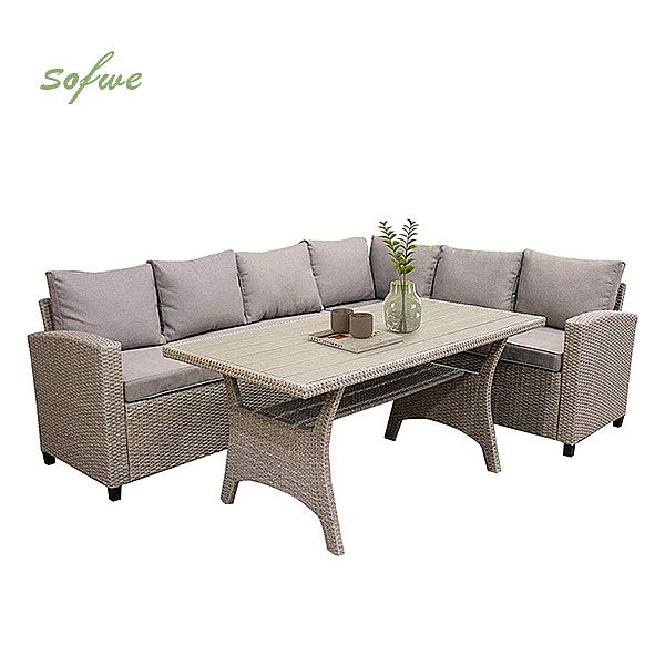 Luxury Modern Outdoor Courtyard Rattan Furniture Set - 10C01G