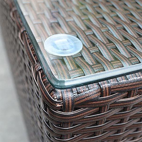 4 Pieces Garden Wicker Rattan Furniture Set - 10C01H