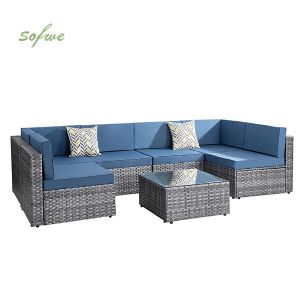 Patio Leisure Rattan Sofa Set