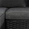 Garden Rattan Furniture Black Sets - 10C01M