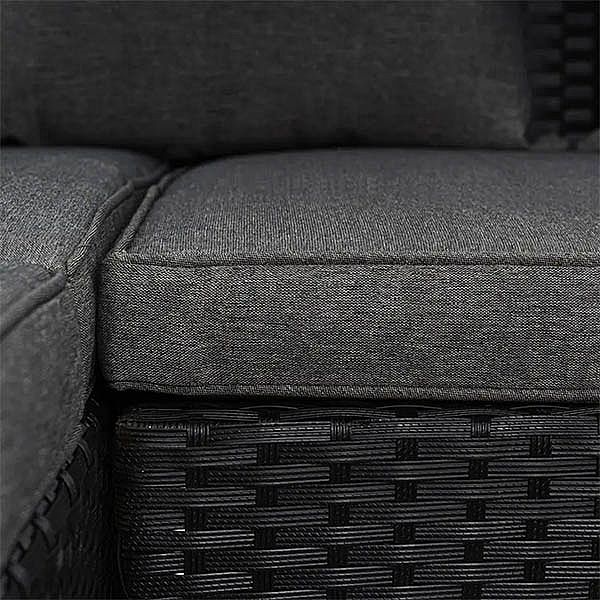 Garden Rattan Furniture Black Sets - 10C01M