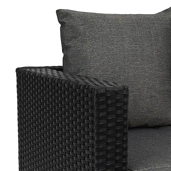 Garden Rattan Furniture Black Sets - 10C01M