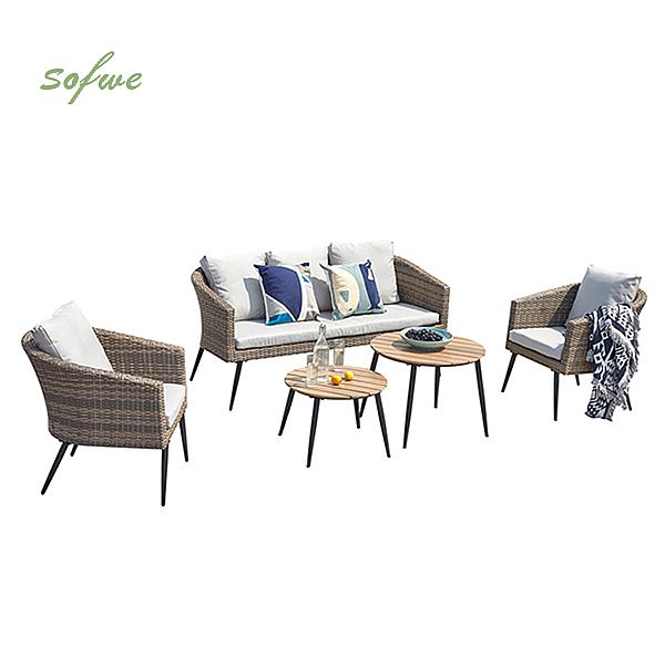 Modern Luxury French Style Rattan Garden Furniture Sofa - 10C01P