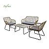 Rattan Outdoor Furniture 4 Seater Garden Sofa Set - 10C01T