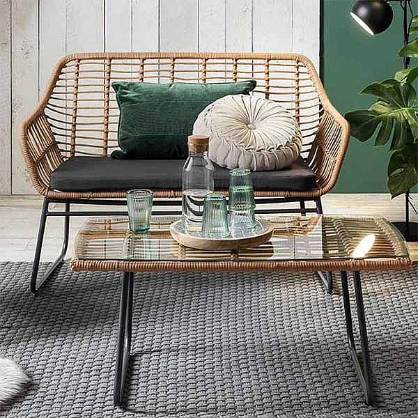 Rattan Outdoor Furniture 4 Seater Garden Sofa Set - 10C01T