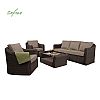 Outdoor Aluminum Frame Mixed Wicker Rattan Furniture Patio Set - 10C01U