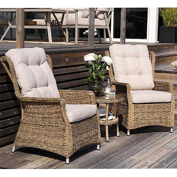 Patio Conversation Garden 3-Piece Rattan Furniture Set - 10C01X