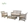 4 Piece PE Wicker Garden Sofa Furniture Set - 10C01Y