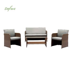 Wicker Rattan Outdoor Garden Furniture Set