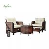 Wholesale 5 Pieces Rattan Lounge Chair Patio Furniture Set - 10C02L