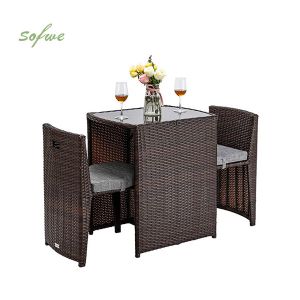 Hot Selling 3 Piece Wicker Outdoor Patio Furniture Set