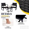 3 Pieces Outdoor Patio Wicker Furniture Set - 10C02Q