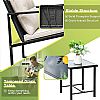 3 Piece Swing Wicker Patio Outdoor Furniture Set - 10C02R