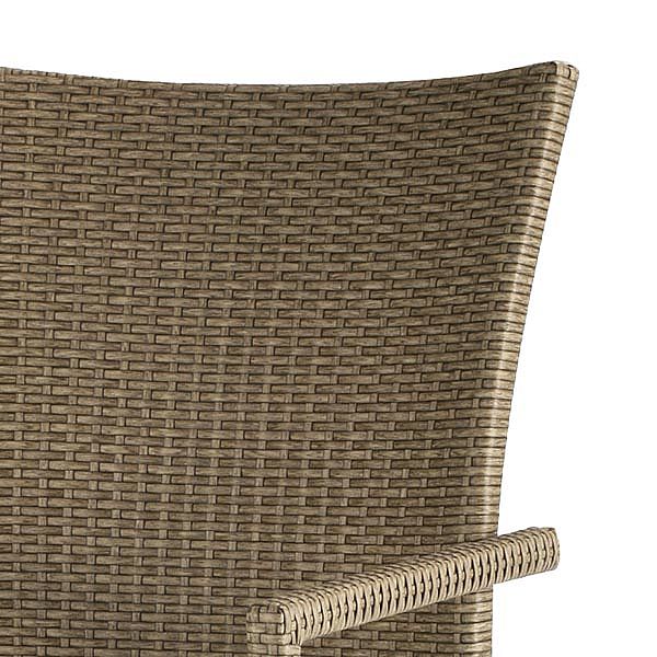 Wicker Table and Chair Set with Six Chairs Rattan Armchair - 10D01F