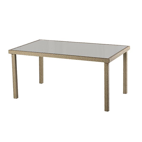 Wicker Table and Chair Set with Six Chairs Rattan Armchair - 10D01F