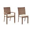 Garden Rattan 6-Piece Dining Table and Chair Set - 10D01H