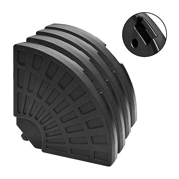 4PCS Fan Shaped Water or Sand Filled Umbrella Base - 12U03E